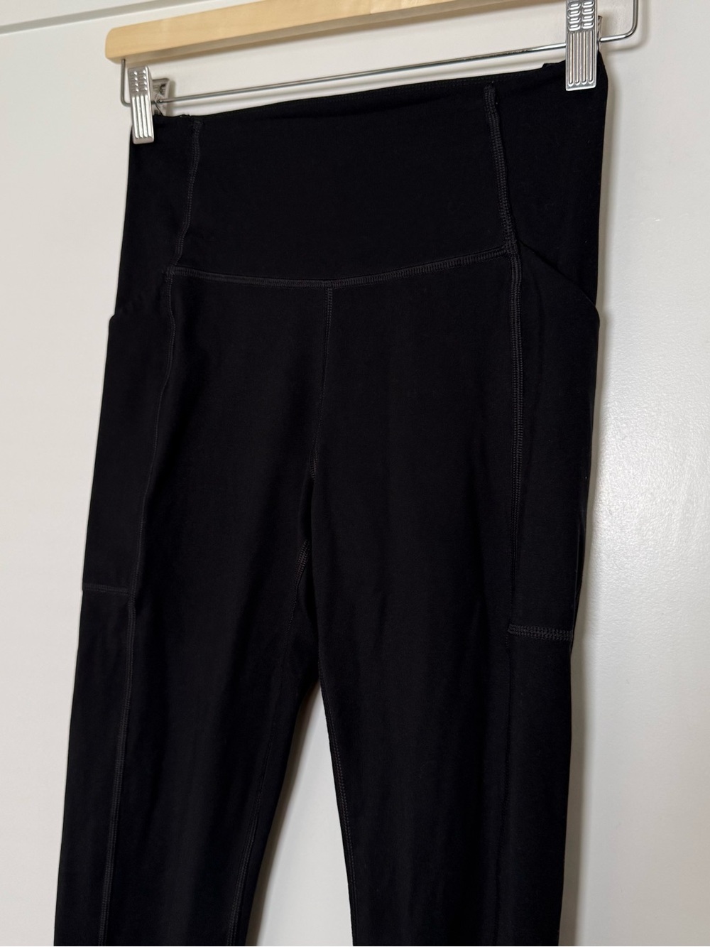 Girlfriend Collective Leggings S Black High Rise Pockets Gym Yoga Workout 4024 - Picture 3 of 11